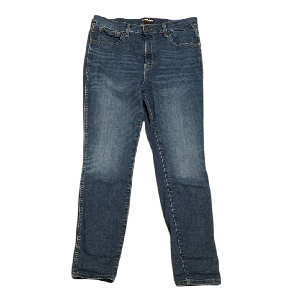 Kirkland Signature Medium Wash High Rise Skinny Jeans Women’s Size 12